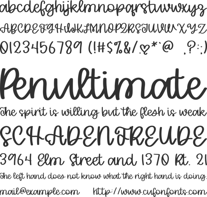 ToastedCinnamon font preview