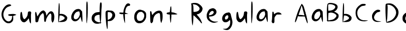 Gumbaldpfont Regular font