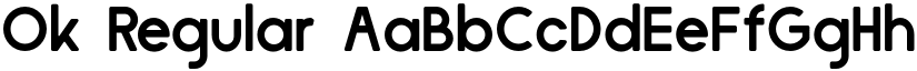 Ok Regular font