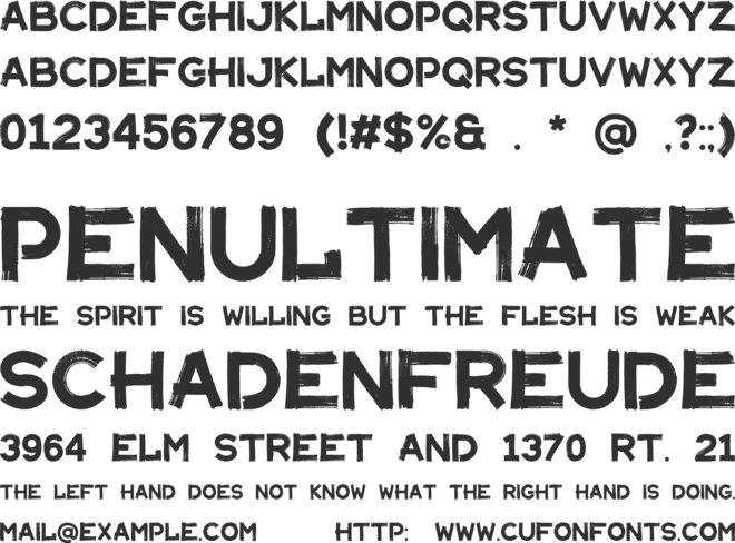 Maler font preview