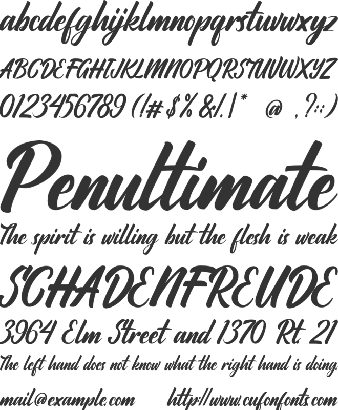 Ratyadu font preview