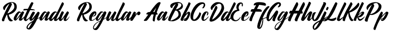 Ratyadu Regular font