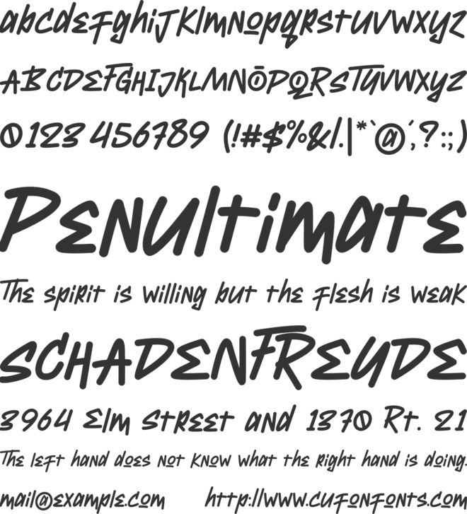 Randhu font preview