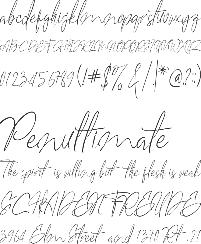 Soul Habit font preview