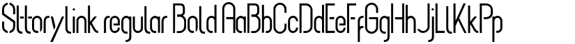 Sttorylink regular Bold font