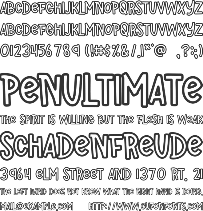 FBSuperFun font preview