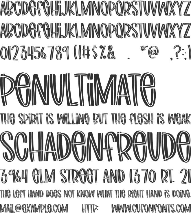 FBLawnmower font preview