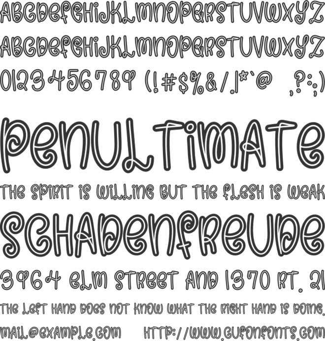 FB-BananaSandwich font preview