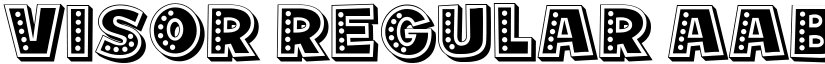 Visor Regular font