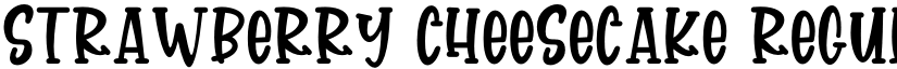 strawberry cheesecake Regular font