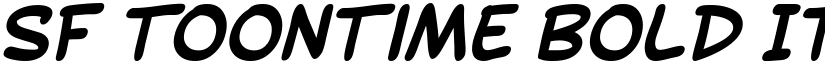 SF Toontime Bold Italic font