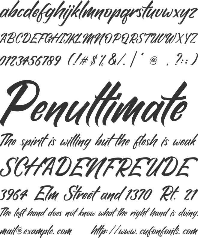 Putra Radhen font preview