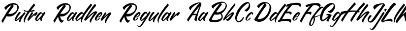 Putra Radhen Regular font