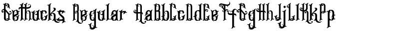 Gethucks Regular font