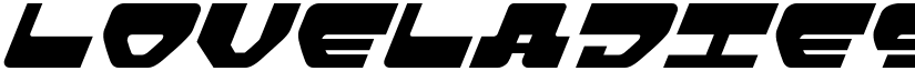 Loveladies Italic font