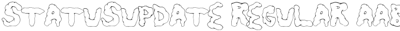 StatusUpdate Regular font