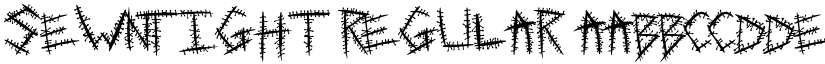 SewnTight Regular font