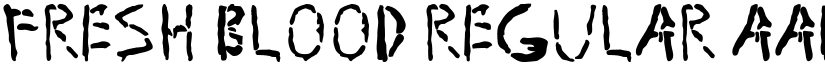Fresh Blood Regular font