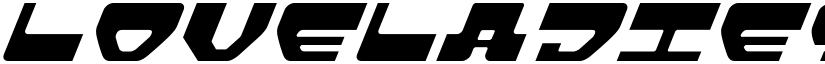 Loveladies Light Italic font