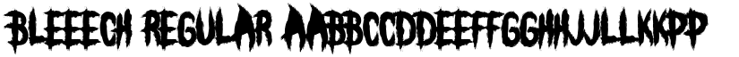 BLEEECH Regular font