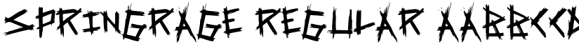 SpringRage Regular font