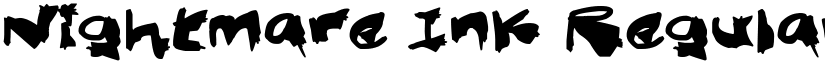 Nightmare Ink Regular font