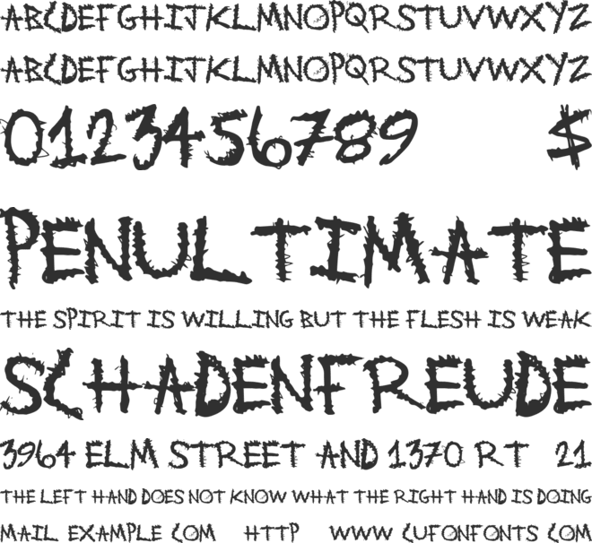 MetalWitch font preview