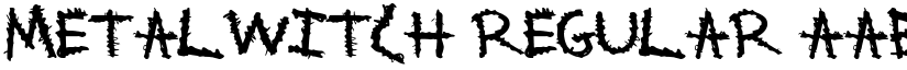 MetalWitch Regular font