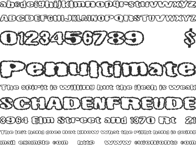 LittleSpooky font preview
