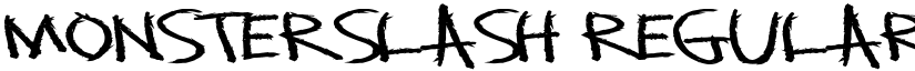 MonsterSlash Regular font