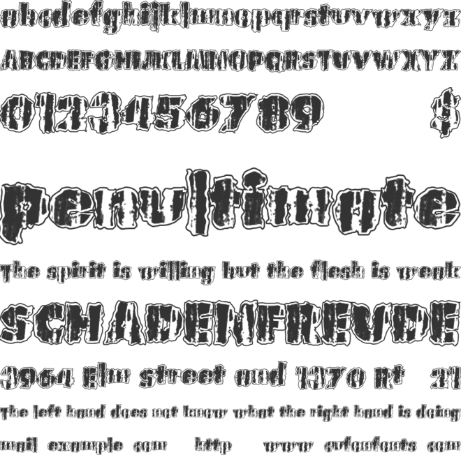 UrbanAnimal font preview