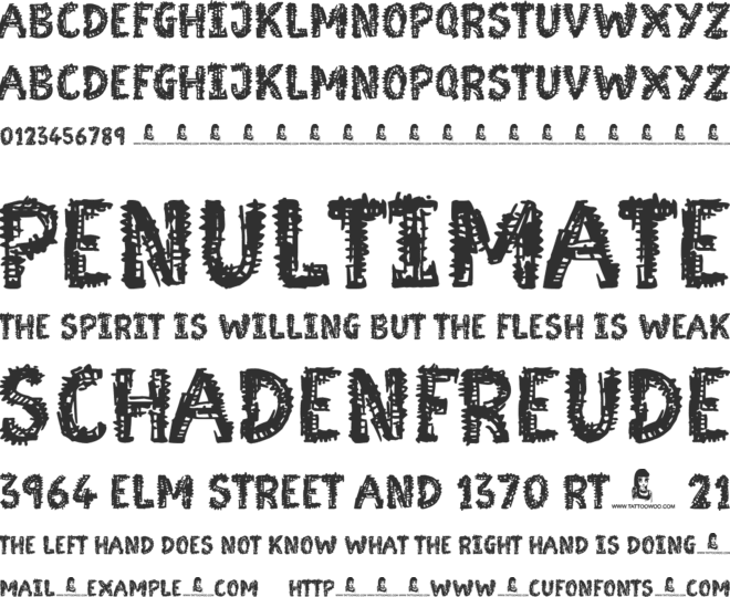 Moonstreet font preview