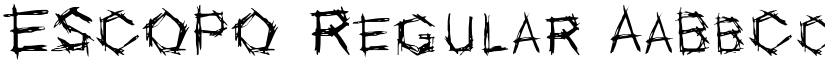 ESCOPO Regular font