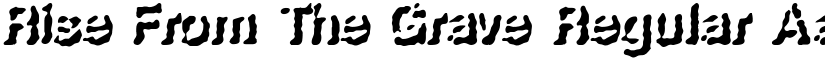 Rise From The Grave Regular font