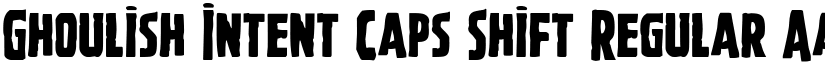 Ghoulish Intent Caps Shift Regular font
