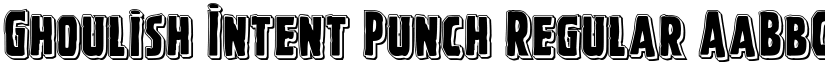 Ghoulish Intent Punch Regular font