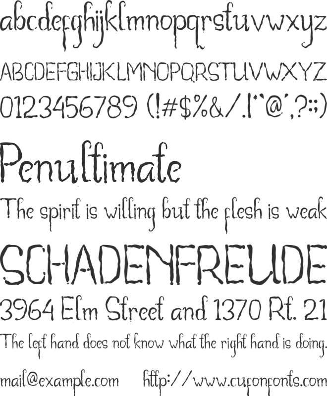 Beegal font preview