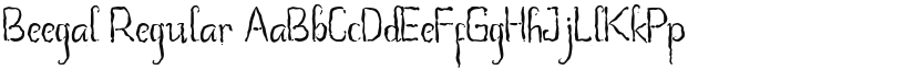 Beegal font download
