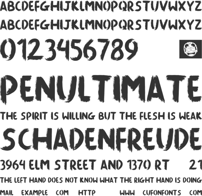 Killing The Moon font preview