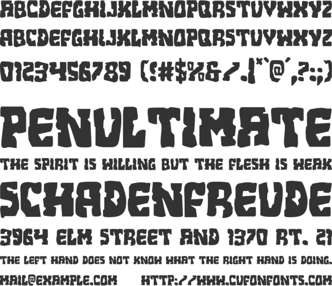Beastian font preview