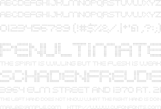 System Hatch font preview
