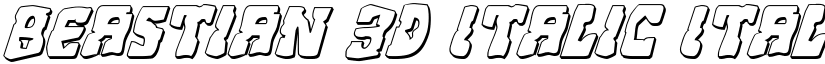 Beastian 3D Italic Italic font