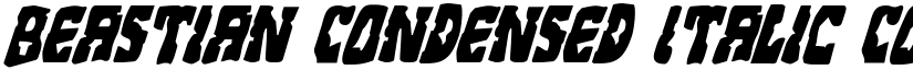 Beastian Condensed Italic Condensed Italic font
