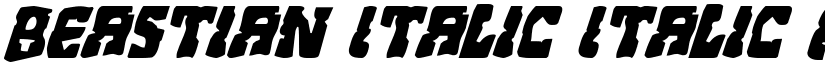 Beastian Italic Italic font