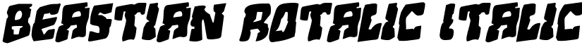 Beastian Rotalic Italic font