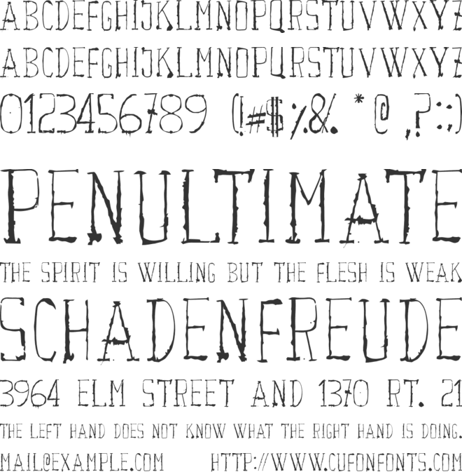 Courwette font preview
