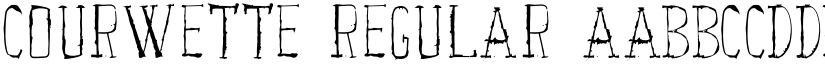 Courwette Regular font
