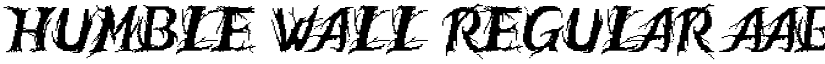 Humble Wall Regular font