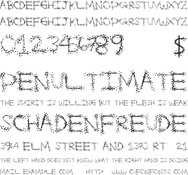 SplatterFuntime font preview