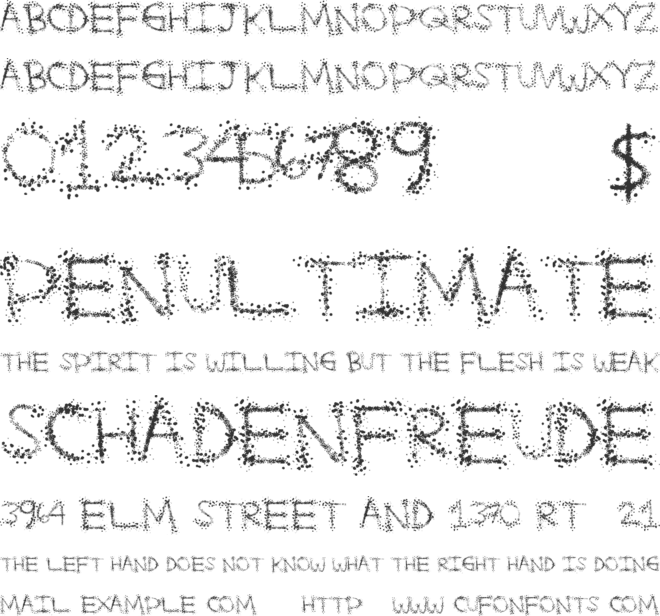SplatterFuntime font preview